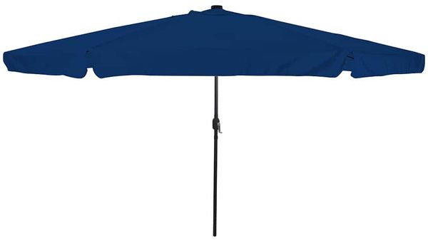 vidaXL Garten-Sonnenschirm 395 x 395 x 245 cm Polyester Rund Azurblau 42003651