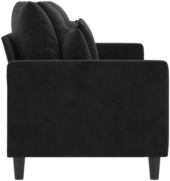 vidaXL 3-Sitzer-Sofa Schwarz 180 cm Samt 359318 Bild 8