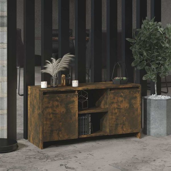 TV-Schrank Räuchereiche 102 x 37,5 x 52,5 cm Spanplatte [813020]