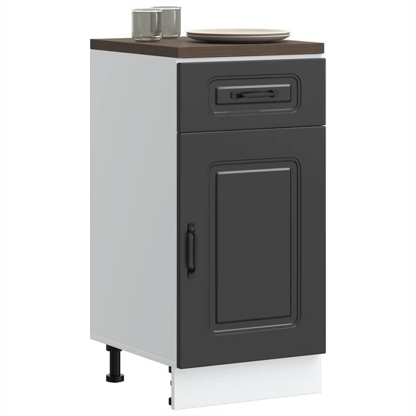vidaXL Küchenunterschrank Kalmar Schwarz Holzwerkstoff 853468