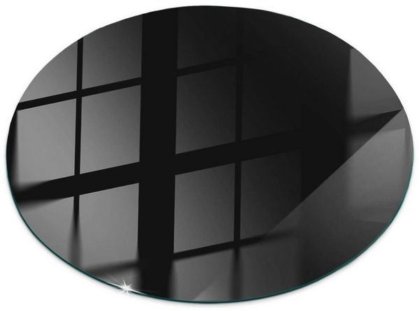 Tulup Tischplatte Glasplatte für Couchtisch Glatte schwarze Farbe Couchtisch Glasplatte