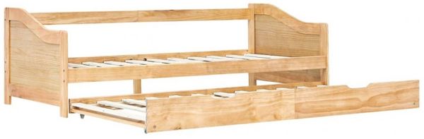 vidaXL Ausziehsofa Bettgestell Kiefernholz 90×200 cm 283150 Bild 10