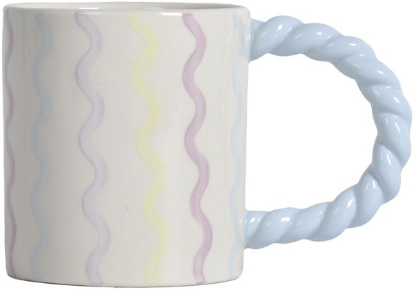 Novel 'CREATIVE DEW' Kaffeebecher, Keramik multicolour, Durchmesser 9 cm Höhe 10 cm, mikrowellengeeignet