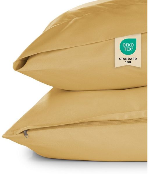Blumtal Kissenbezüge aus gebürstetem Mikrofaser-Gewebe - Oeko-TEX zert. Kissenbezüge, (2 Stück), mit Reißverschluss oder Verschlusslasche