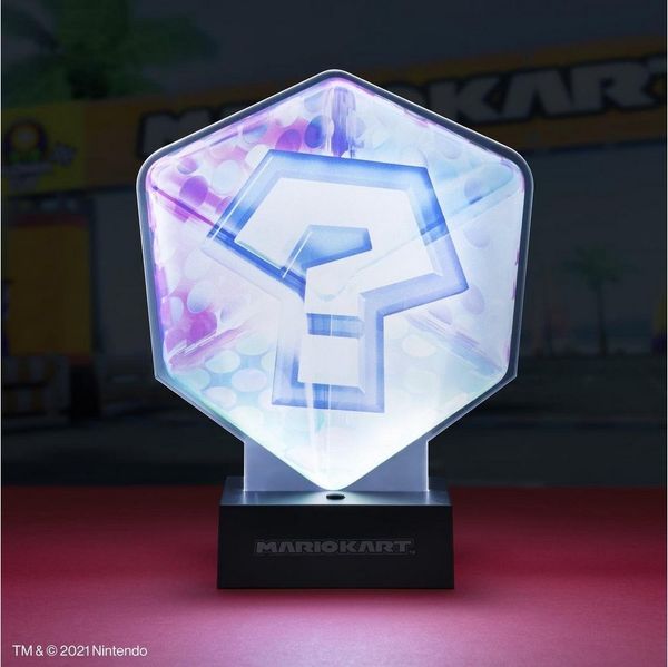 Paladone Nachttischlampe Super MARIO KART Fragezeichen Lampe Tischlampe Question Block