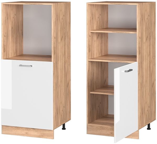 Vicco Küchenschrank Küchenzeile R-Line, Weiß Hochglanz, Backofenumbauschrank 60 cm (halb) Bild 5
