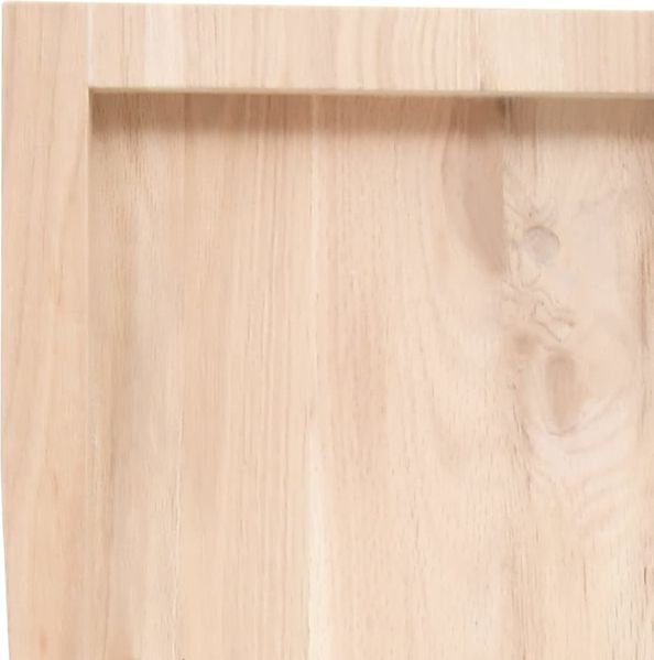 vidaXL Tischplatte 100x60x(2-4) cm Massivholz Eiche Unbehandelt 3156306 Bild 6