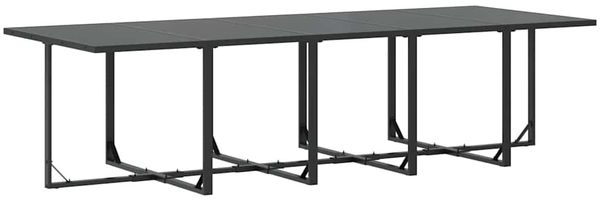 vidaXL Garten Essgruppe 15 pcs Schwarz Stahl 3335866 Bild 6