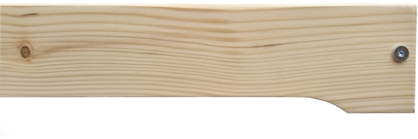 Extra niedriges Doppelbett 180x200 platzsparendes Loftbett Fichte Tanne geölt V-60.47-18Rollrost inkl. Bild 10