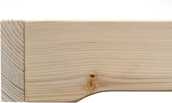 Extra niedriges Doppelbett 180x200 platzsparendes Loftbett Fichte Tanne geölt V-60.47-18Rollrost inkl. Bild 7