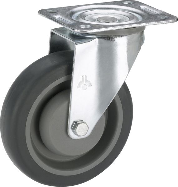 Geräte-Lenkrolle 80 x 32 mm Tragkr. 140 kg