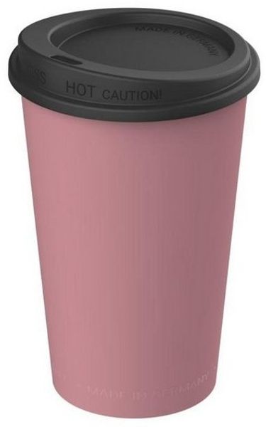 elasto Coffee-to-go-Becher 0,3 L Kaffeebecher mit Deckel robuster Mehrwegbecher, Made in Germany, BPA-frei, Teebecher, Coffee Mug, recycled Becher
