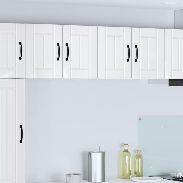 vidaXL Wandschrank LUCCA 2 pcs Hochglanz Weiß 60 x 31 x 40 cm 884923