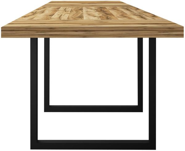 Esstisch Elgin 3 210-310x80x100 Holzwerkstoff Schwarz/Plankeneiche Bild 6