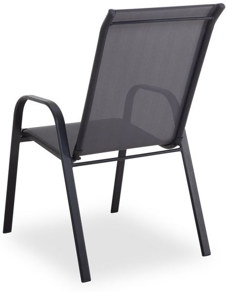 Outdoor Gartenstuhl Gartenstuhl outdoor NILS BHT 54x93x74 cm grau Stapelstuhl Klappstuhl