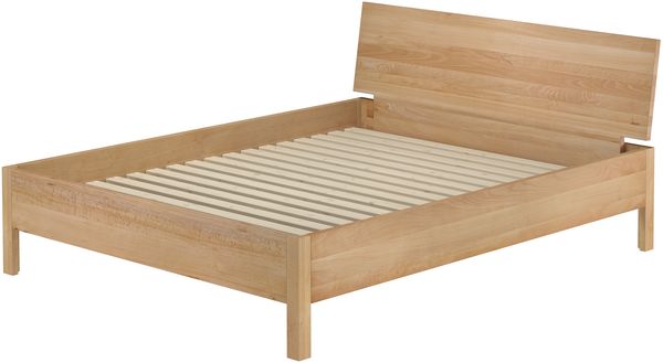 Metallfreies Doppelbett aus Buchenholz 160x200 mit wählbaren Zubehör V-60.93-16Rollrost inkl.