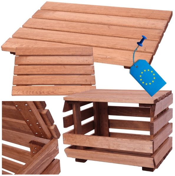 Modo24 Küchenregal Modular Holzregal für Gemüse Obst auf Rollen, Stapelbares Regalsystem, Kartoffelsteige, Küchenregal, Vorratsregal, Gemüseregal, 3 Farben