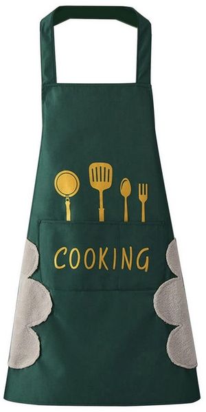 Agger Kochschürze Kochschürze Wasserdicht Schürze mit 2 Taschen, Küchenhelfer, Küchenschürze für Männer Damen Küche Restaurant Café