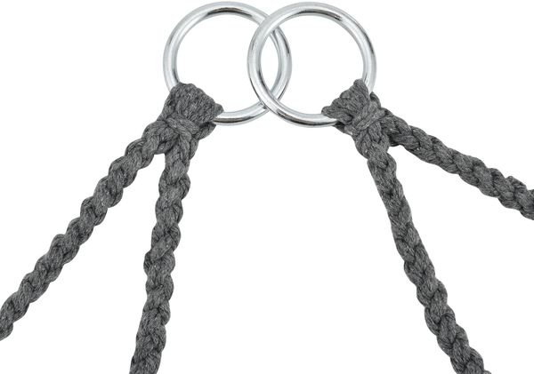 casa.pro 'Kailua' Hängesessel, mit Kissen, dunkelgrau, für Indoor & Outdoor, bis 150 kg belastbar Bild 3