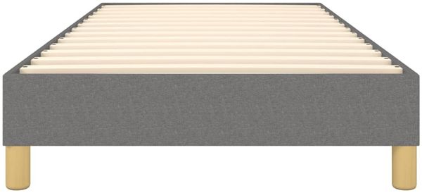 vidaXL Polsterbett, Stoff, 25,0 cm, Dunkelgrau, 80x200 cm, Natur Bild 5