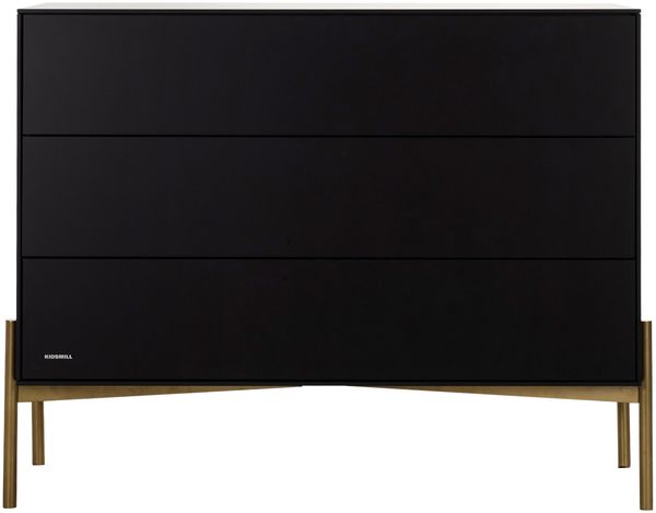 Kidsmill Boutique Kommode Schwarz / Brass Schwarz - Material: MDF - Babypark. de