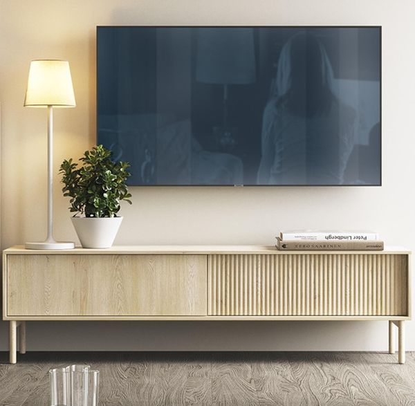 AX LIVING Trentinis 187 2T3S Braun große Kommode 187,1 cm, geriffelte