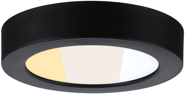 LED Panel Abia 2 White Select Dämmerungsgesteuerter Bewegungsmelder (HF) rund 170mm 9,5W 1100lm 2700 - 4000K Schwarz