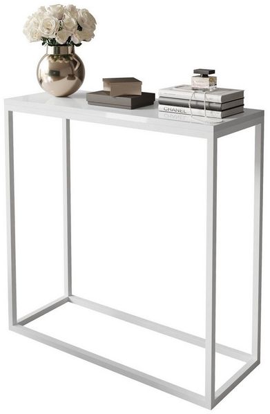 Lookway Konsolentisch MODERN HOCHGLANZ – eleganter Tisch für Wohnzimmer und Flur (1x Konsole), Breite: 80/100 cm