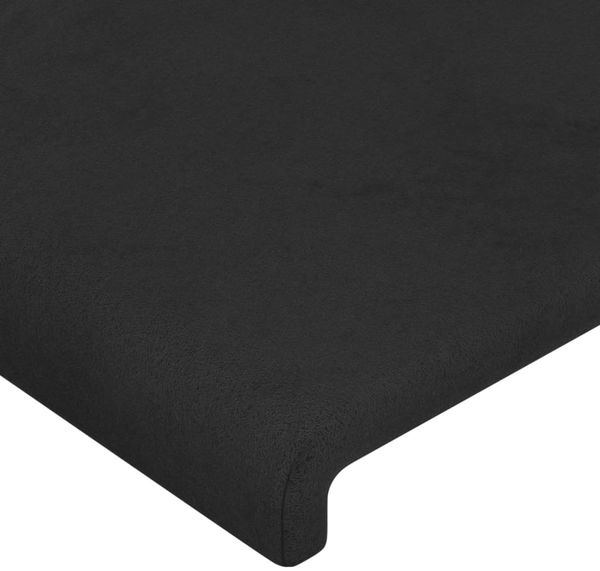 vidaXL Bettgestell mit Kopfteil Schwarz 160x200 cm Samt, Härtegrad: H2 [3125643] Bild 10