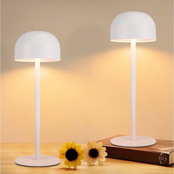 ZMH LED Tischleuchte LED Tischlampe Kabellos: Touch Dimmbar, 3000-6500K