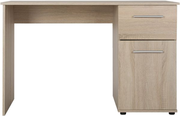 VOGL Möbelfabrik Schreibtisch Tobi, wahlweise mit 3 Schubkästen oder 1 Schubkasten/1 Tür, optional mit Tastaturauszug, Breite 115 cm