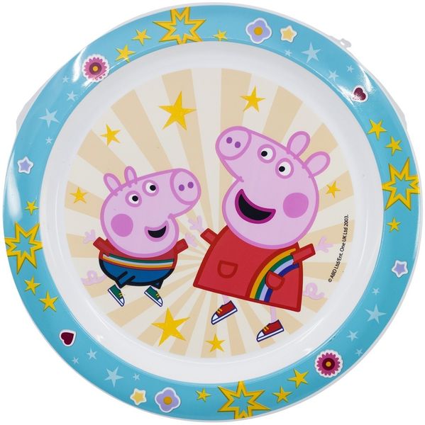 Peppa Pig Kinder Teller Mikrowellengeeignet für zu Hause