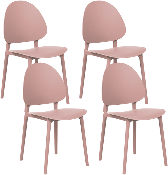 Gartenstuhl 4er Set CEARA Rosa