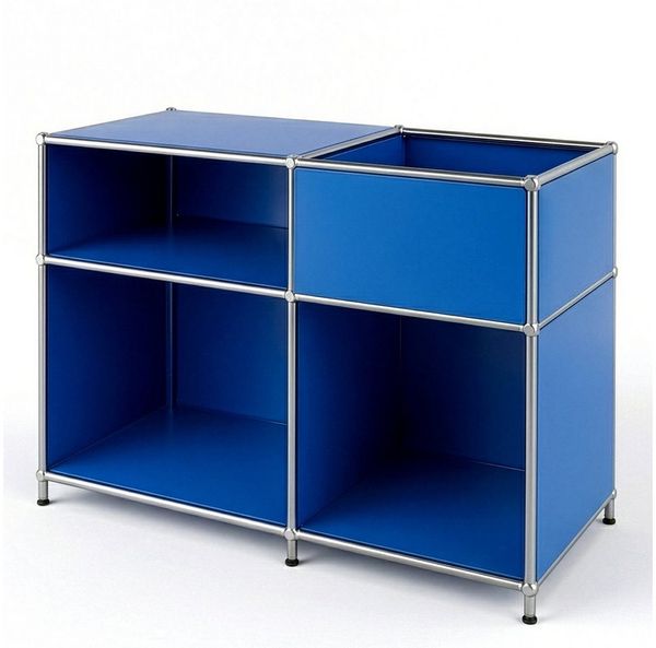 Floordirekt Sideboard Metall Concept Epure MK-030 Metallregal Stauraumfach, 3 Ablagen, B88×T40×H65 cm