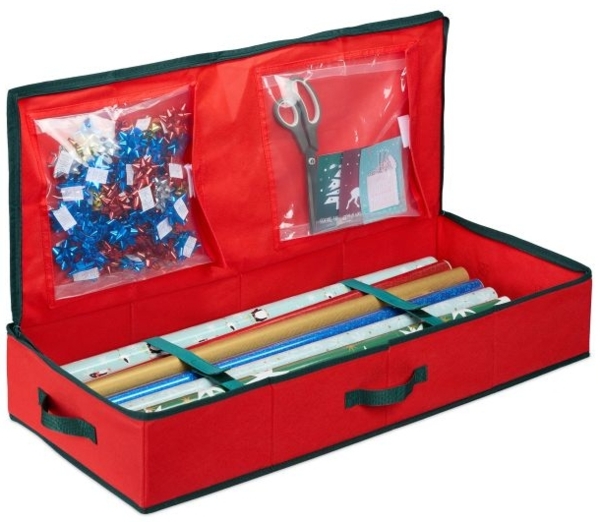 Rote Geschenkpapier Aufbewahrungsbox 10050505