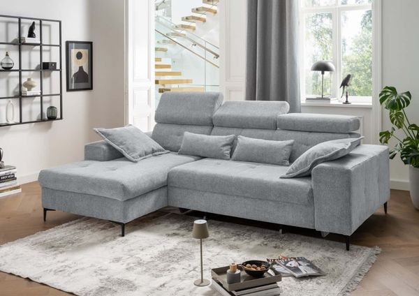 Sofa Neapel von Benformato mit Sitzvorschub und Staukasten