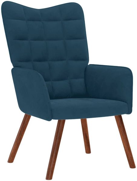 vidaXL Relaxsessel Blau Samt 4016820