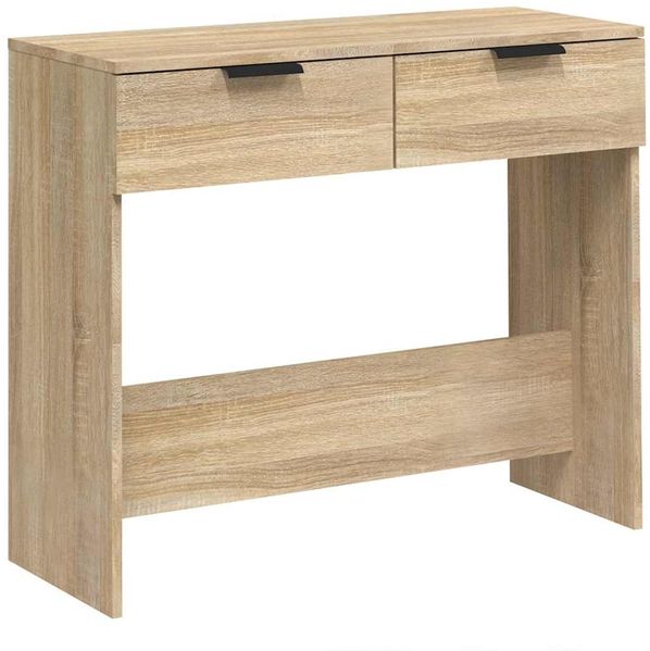 Konsolentisch, Beistelltisch, Konsole Sonoma-Eiche 90x36x75 cm Holzwerkstoff