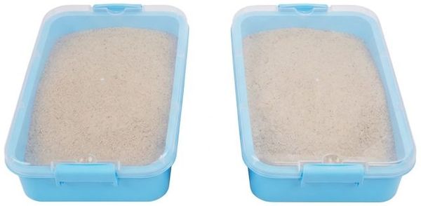 Relaxdays Sandkasten mit Deckel 2er Set