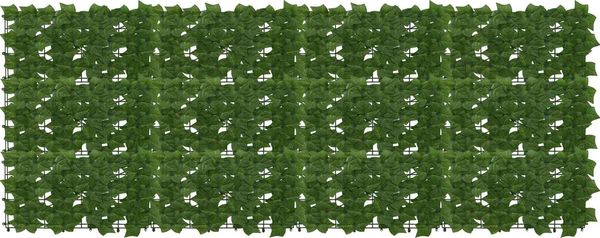 vidaXL Balkonsichtschutz mit Blättern Grün 200x75 cm 42040652