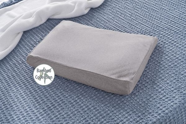 Theraline Bezug für Kinderkopfkissen Melange mittelgrau