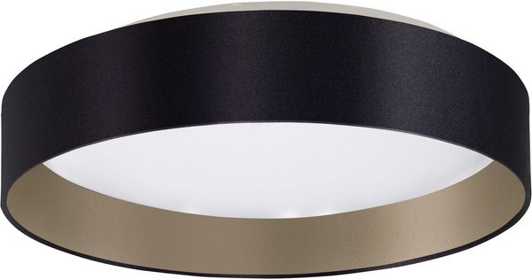 OTTO home LED Deckenleuchte Merryn, CCT - über Fernbedienung, LED fest integriert, Neutralweiß, Warmweiß, Deckenlampe Ø38 x H9 cm mit Textil-/Stoffschirm, CCT, Fernbedienung