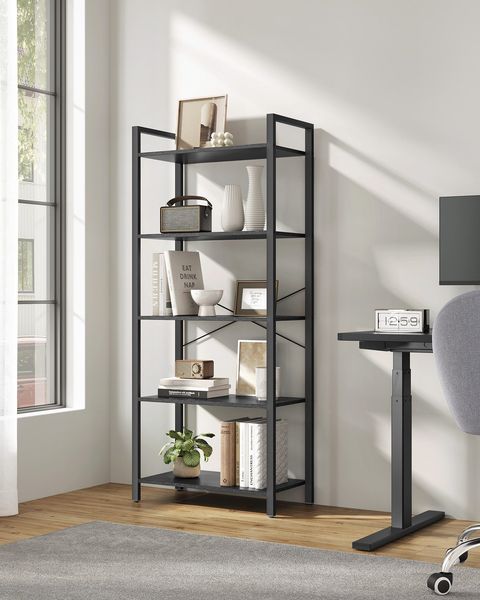 Vasagle Regal, Bücherregal, Standregal, Aufbewahrungsregal mit 5 Ebenen