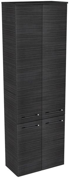 Lanzet Hochschrank 60 cm, Schwarz