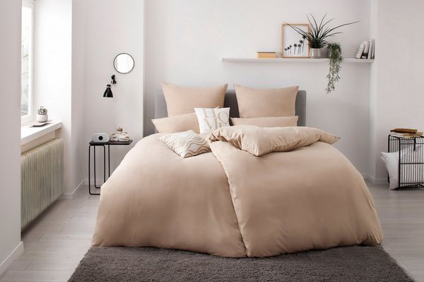 OTTO home Bettwäsche Desner 100% Microfaser, extra weich, allergikerfreundlich, Microfaser, 2 teilig, Premium Qualität, uni, schnell trocknend, pflegeleicht, ab 135x200 cm