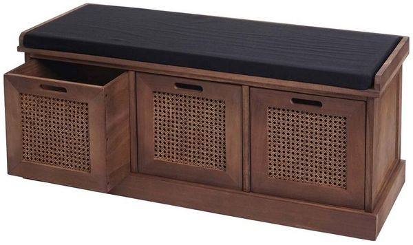 MCW Polsterbank MCW-J49-3 (4-St), Inkl. Sitzpolster, zwei Staufächern, Aufbewahrungsboxen herausnehmbar