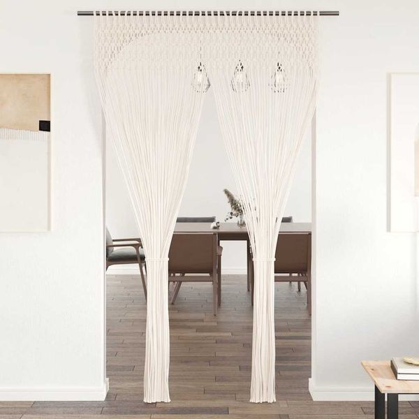 vidaXL Makramee Vorhang 140×240 cm Baumwolle 133874