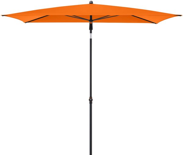 Doppler Sonnenschirm / Mittelstockschirm "myZONE 190 x 125 Manual", orange, 190 x 125 cm