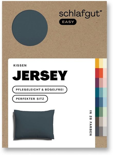 Schlafgut 'Easy' Kissenbezug, Jersey, Grey Deep, 40x60 cm Bild 2