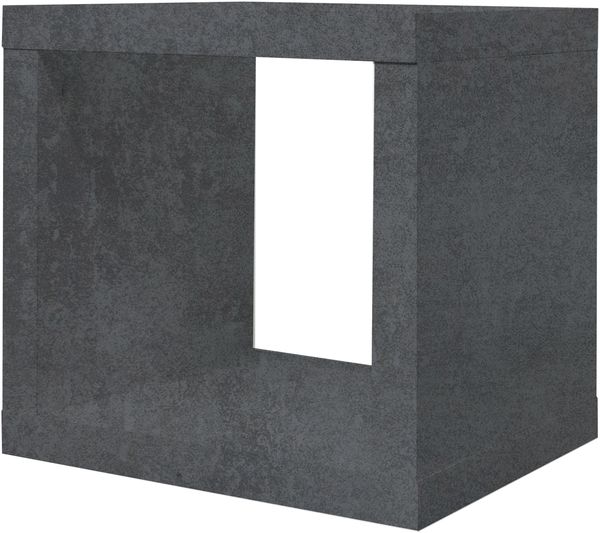 Regalwürfel >Mix< (2er-Set) in graphit Dekor - 26x26x22 (BxHxT) Bild 3